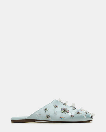 PEARSON BLUE SATIN RHINESTONES